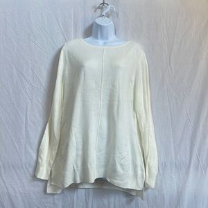 Croft&Barrow white sweater NWT Size XL